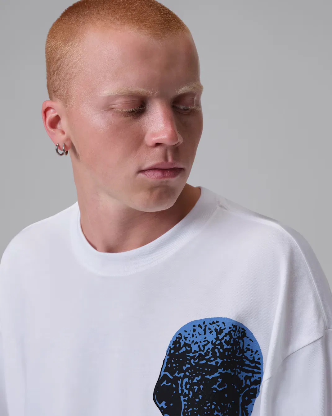 Мужская футболка Dri-FIT с графическим принтом Jordan Sport, White/Blue Beyond — фото 3