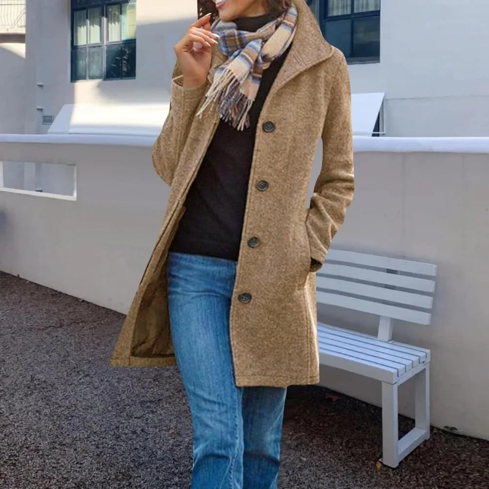 Женское зимнее пальто с воротником-стойкой Peacock Jacket, Grigio chiaro — фото 3