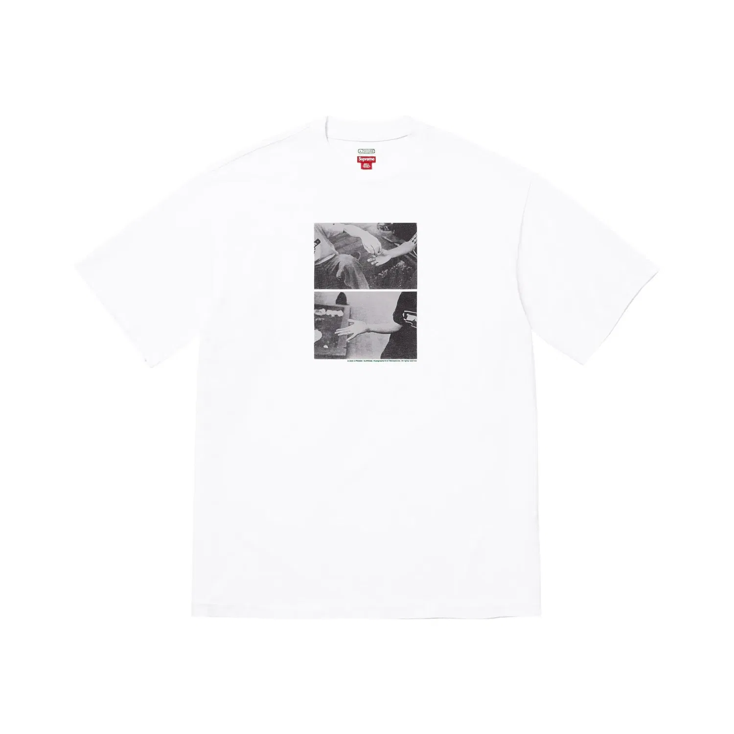 Футболка с принтом Supreme x A.Presse, White