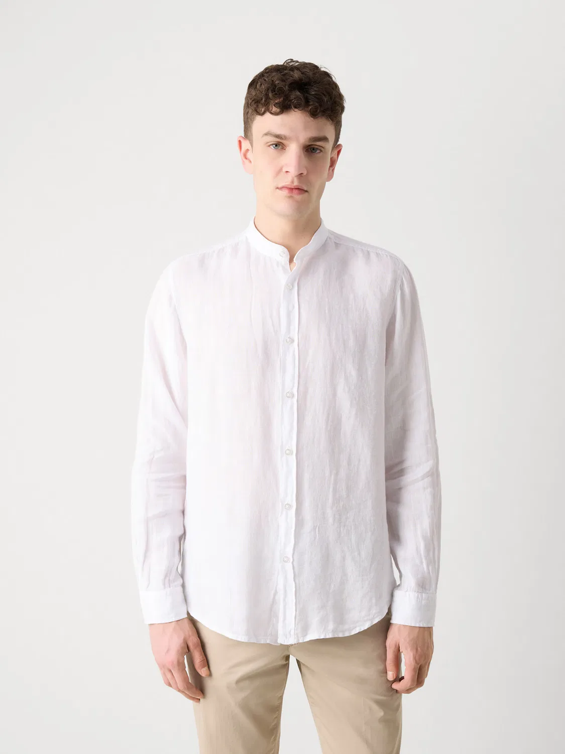 Рубашка Boss Regular fit Button Up Shirt Race_1 белого цвета — фото 2