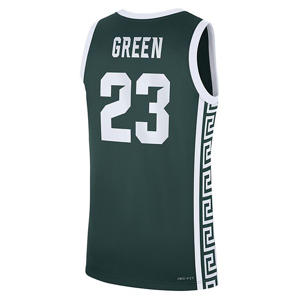 Мужская баскетбольная майка draymond green green michigan state spartans road replica Nike — фото 4
