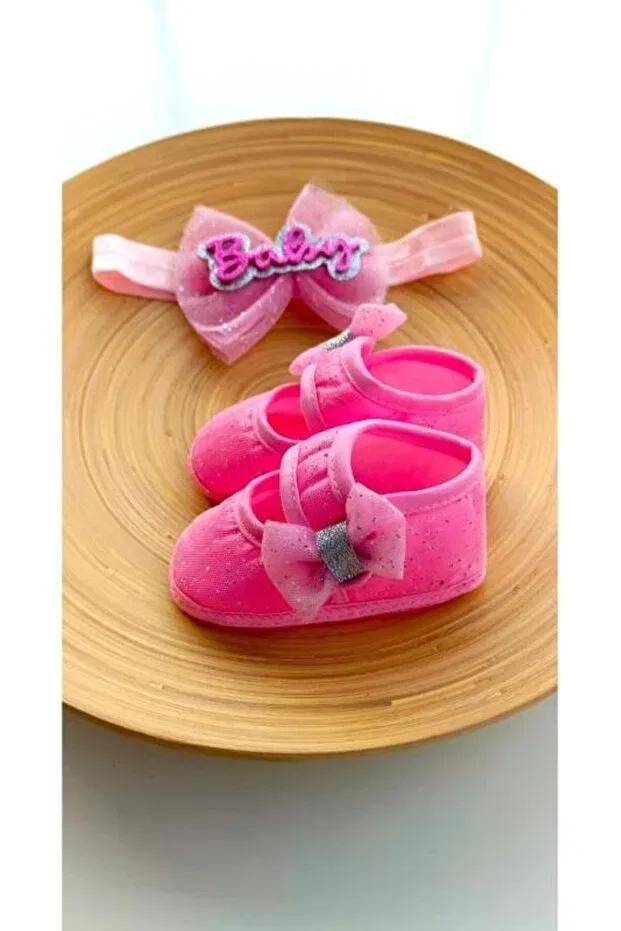 Детские тапочки для девочек с липучкой Vavbaby, Pink — фото 2