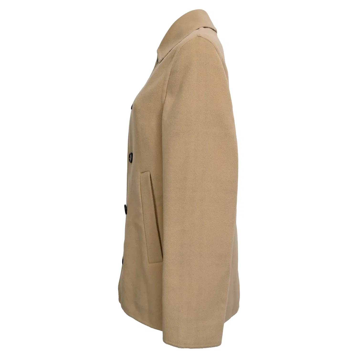 Женский жакет однобортный из шерсти Burberry Single-Breasted Jacket, бежевый — фото 3