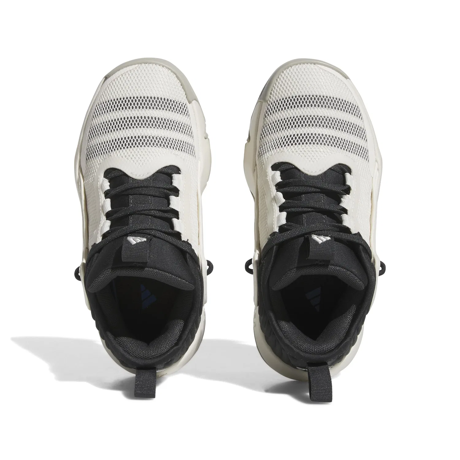 Детские баскетбольные кроссовки с легкой амортизацией Trae Unlimited Adidas, Cloud White Carbon Metal Grey — фото 2