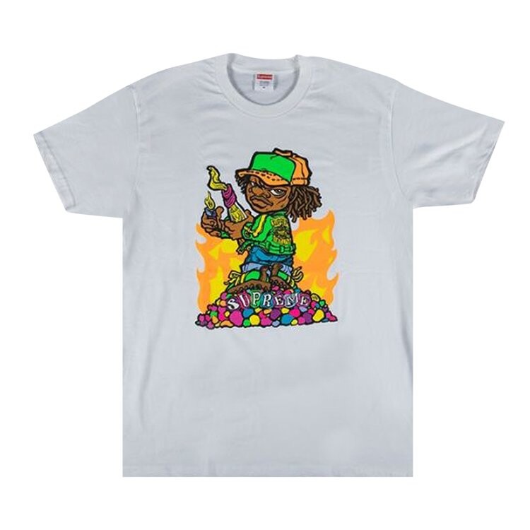 

Футболка Supreme Molotov Kid Tee 'White', белый