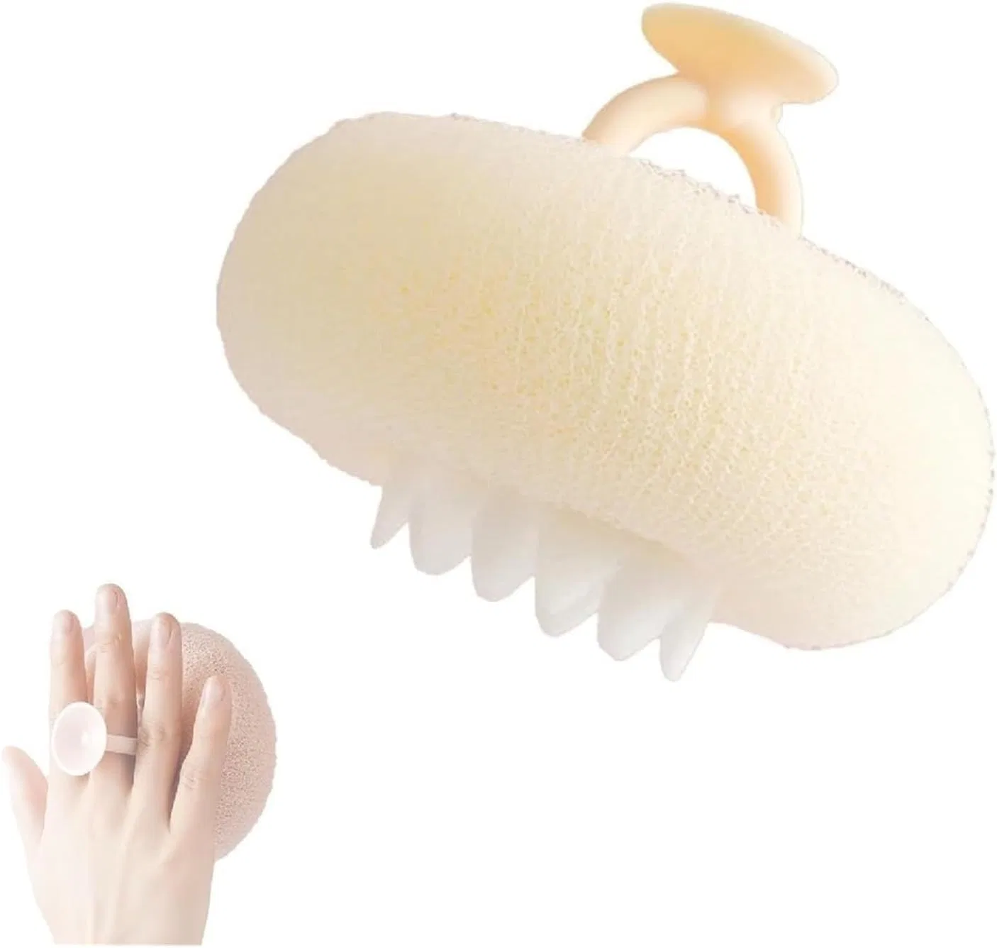 Мочалка для душа с подсолнухом, Generic, Beige