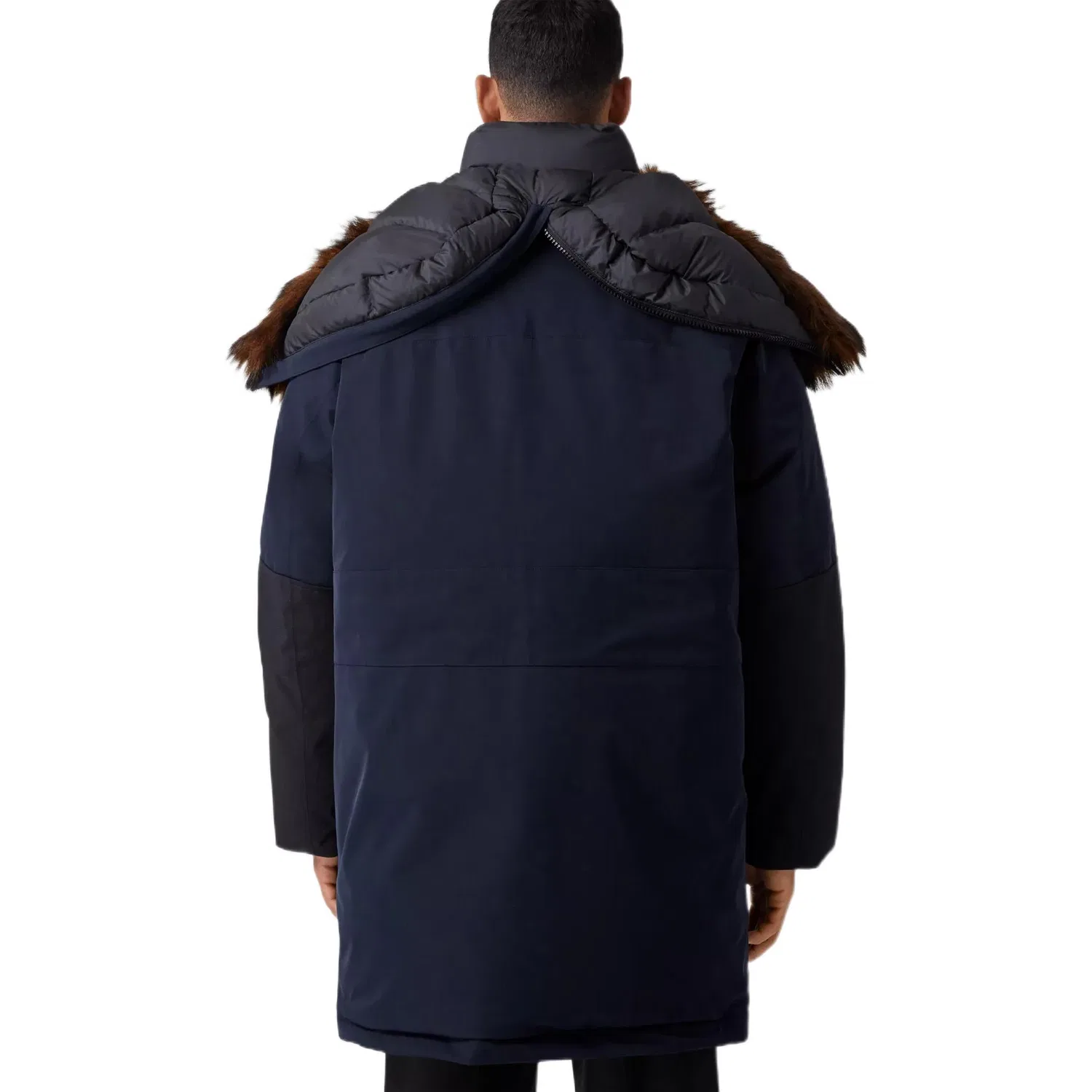Мужская куртка пуховик с принтом FW22 Down Jacket Burberry, Dark Carbon Blue — фото 4