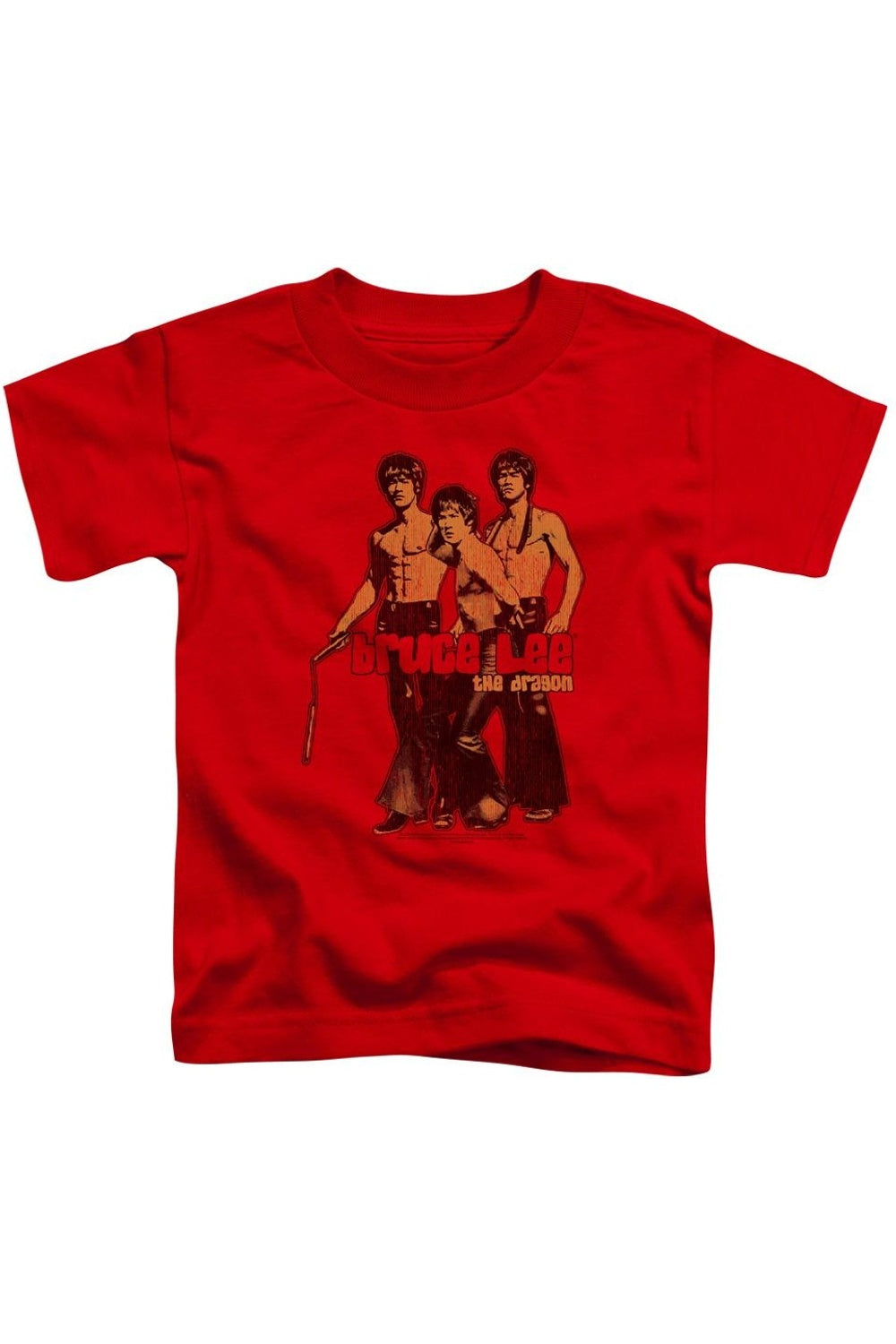 

Футболка с коротким рукавом "Nunchucks" Bruce Lee для детей Gildan, красный