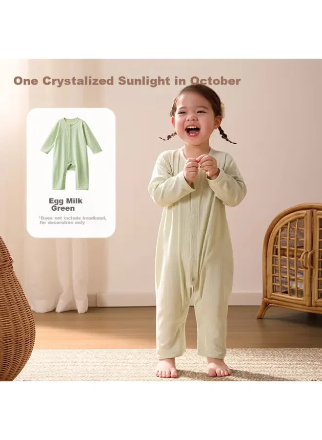 Боди-комбинезон с длинным рукавом Little Sunshine Straight Placket October Crystal