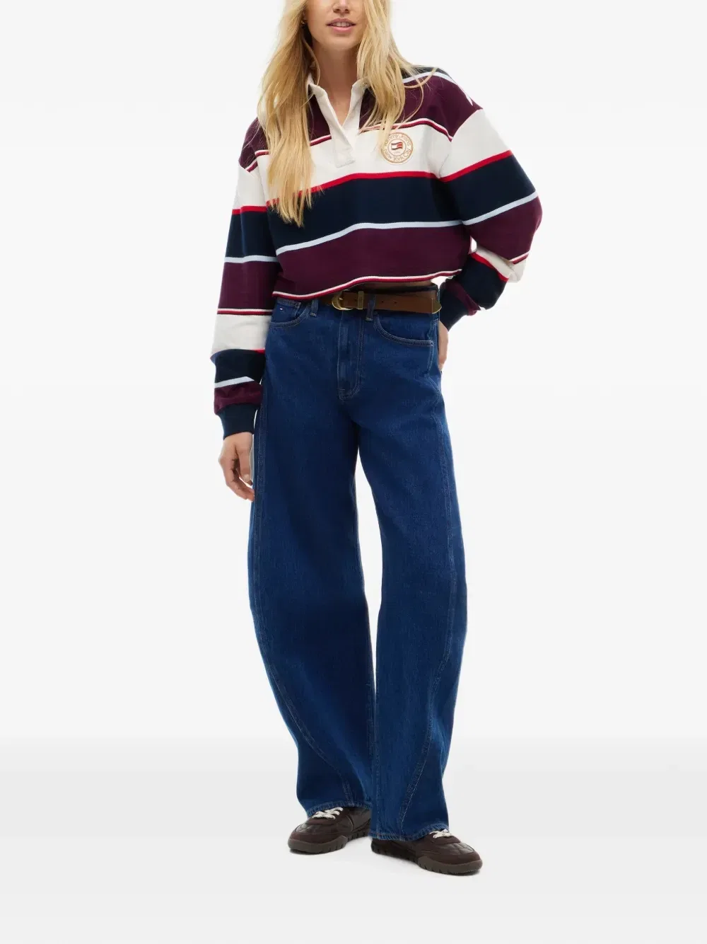Джинсы-бананы с высокой посадкой Ella Tommy Hilfiger, синий — фото 2