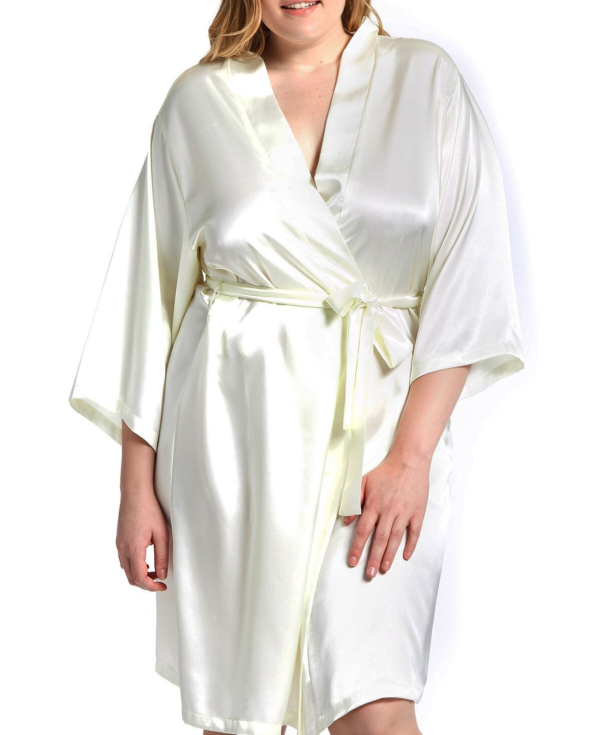 

Атласный халат marina lux iCollection, мульти