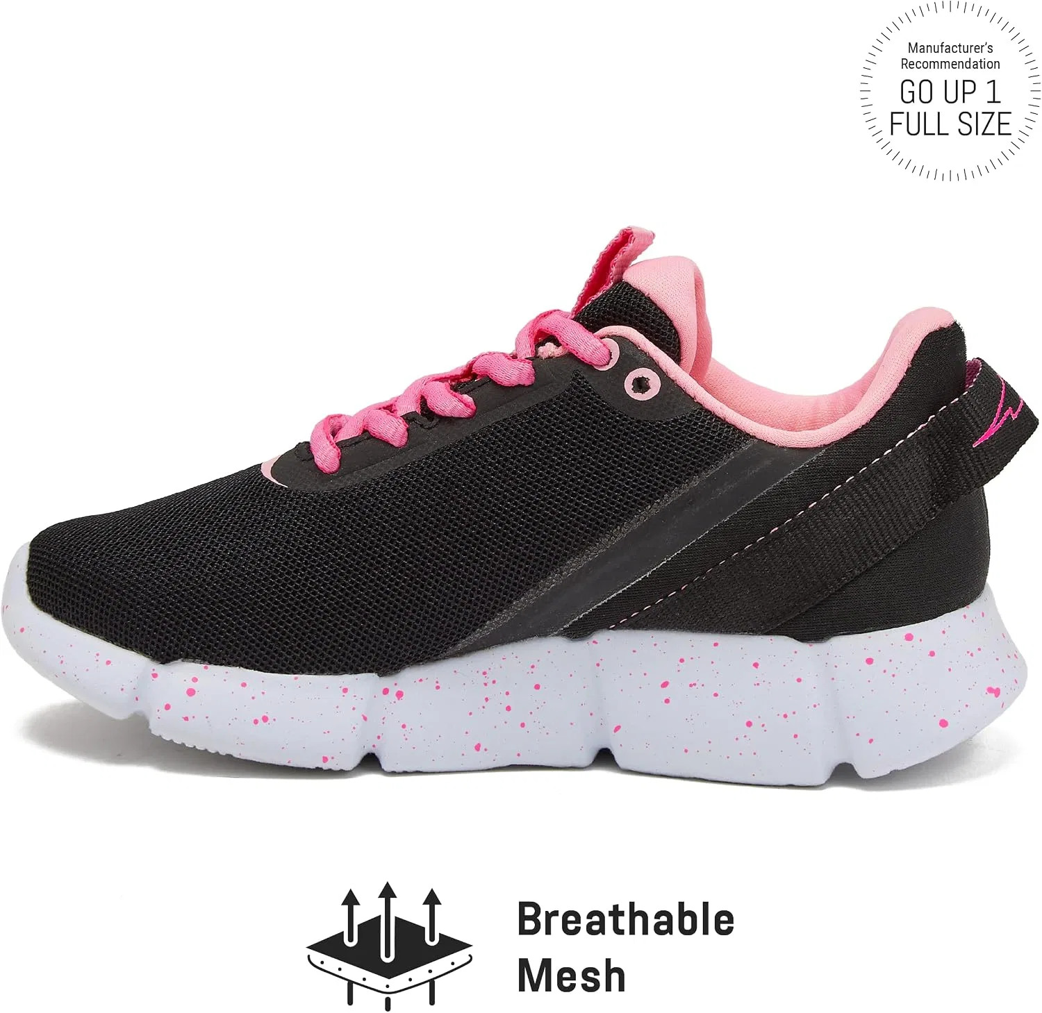 Детские кроссовки для девочек с легким верхом Avia Blitz, Black/Dark Pink — фото 3