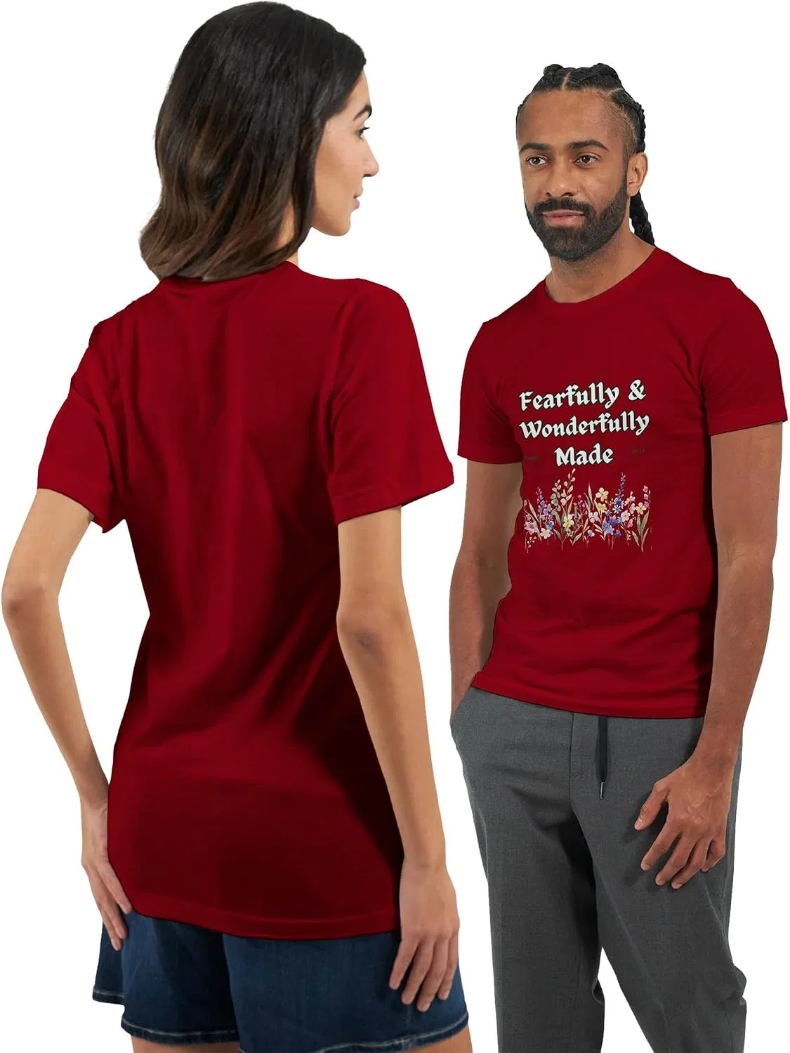 Футболка с цветочным принтом, Fearfully & Wonderfully Made Tee, Military Green — фото 4