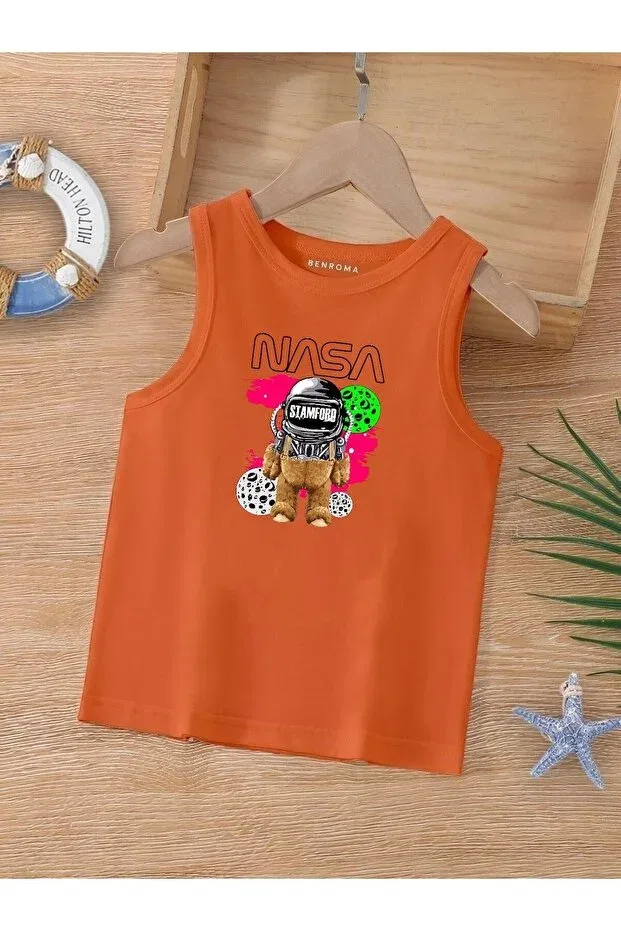 Детская футболка для девочек с принтом Cartoon Character Benroma, Orange