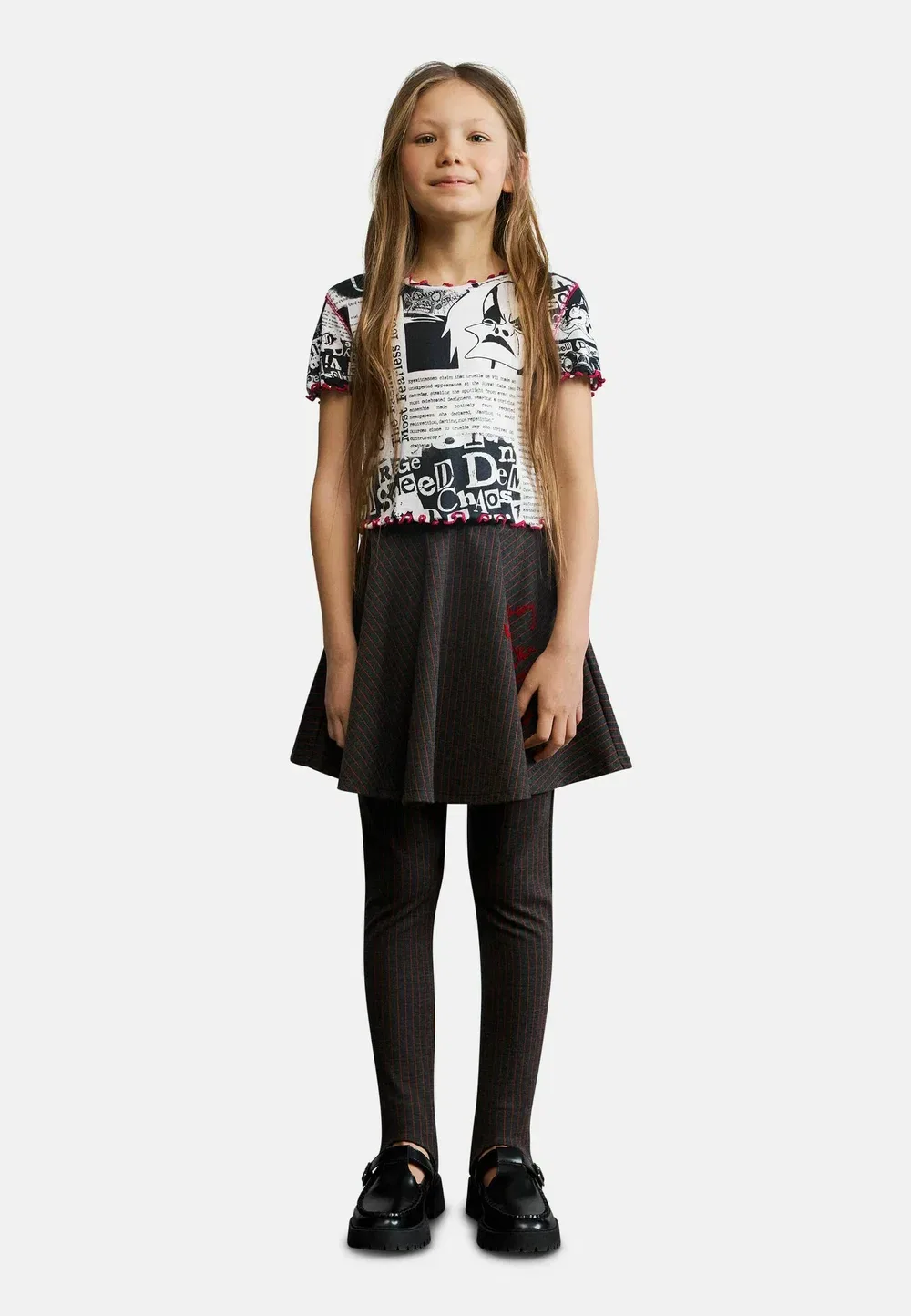Футболка с изображением Круэллы из Диснея - футболка с принтом Desigual, Black