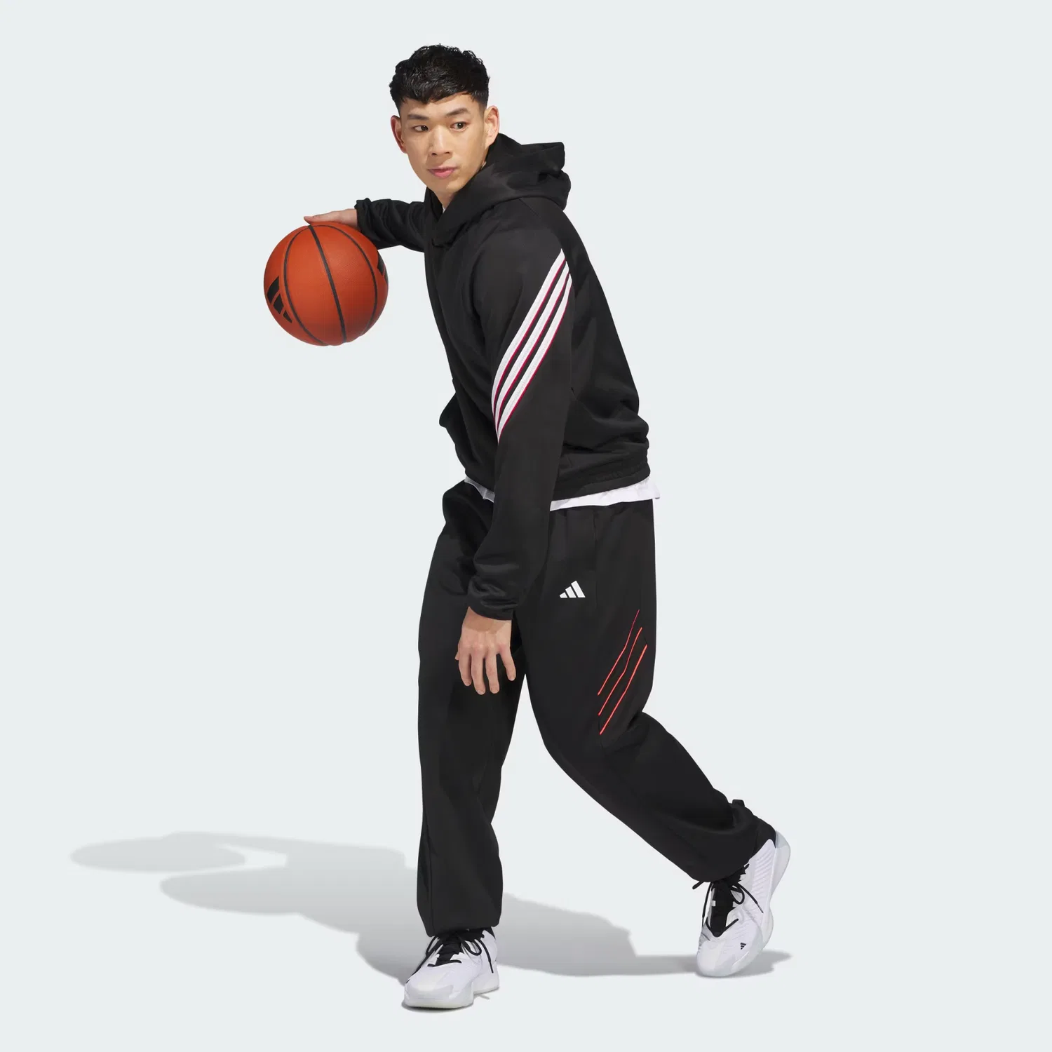 Мужские спортивные штаны из флиса Crazy Warm Adidas Performance, черный — фото 3