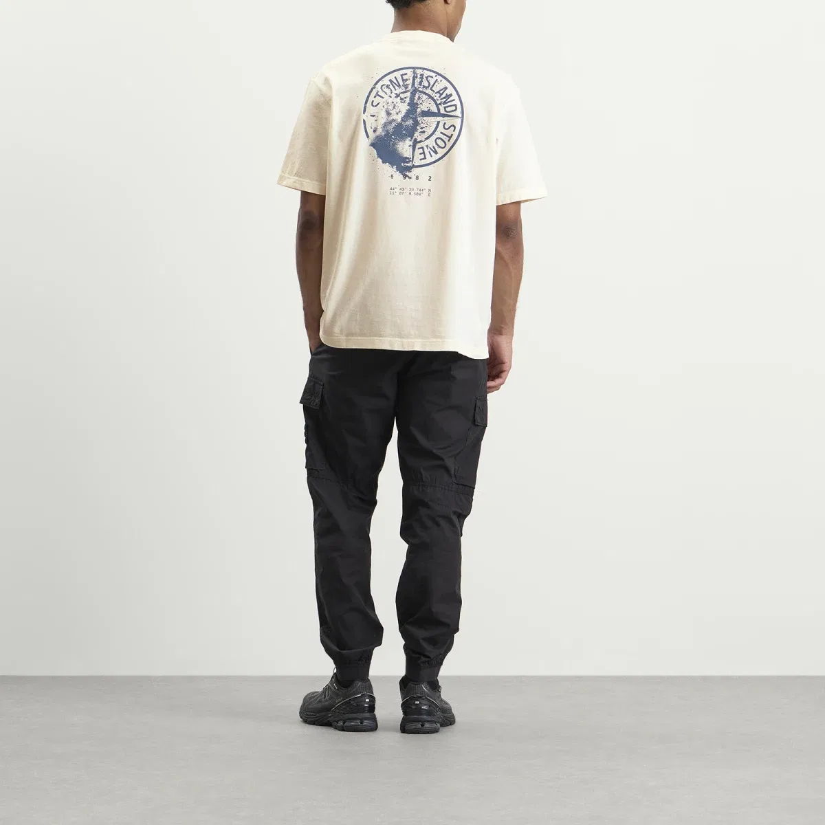 Футболка с принтом Desert T-shirt Stone Island, Ivory — фото 4