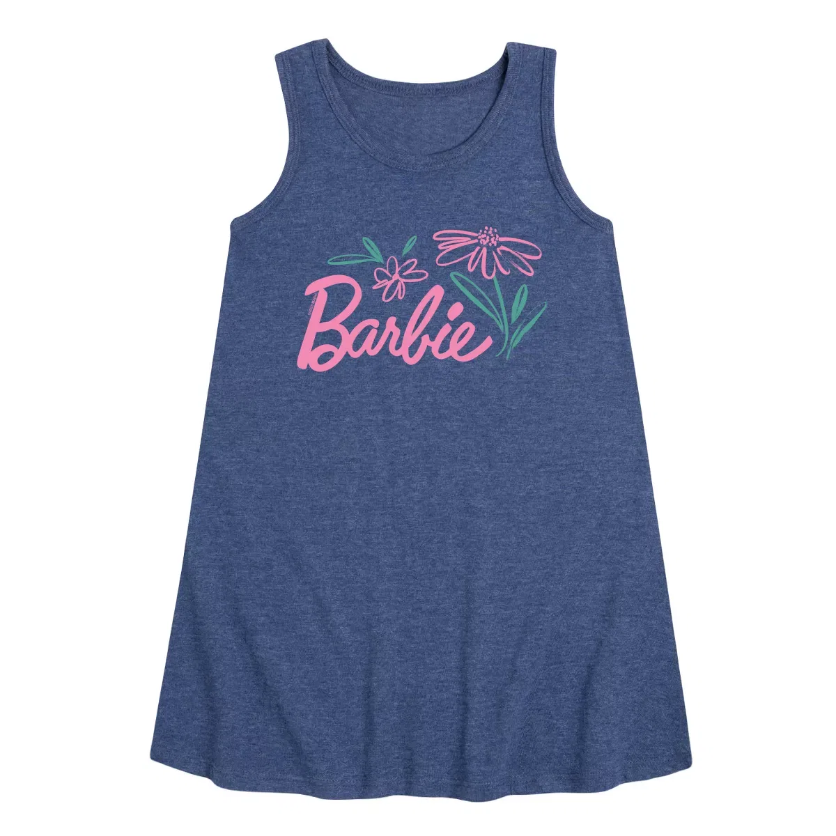 Детское платье-трапеция без рукавов Barbie Easter, Heather Navy