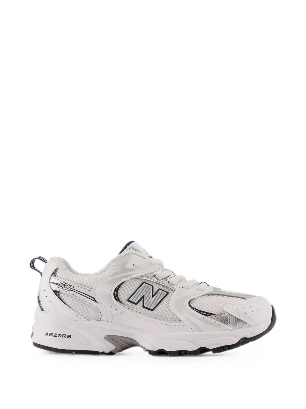 Детские кроссовки New Balance Kids 530 на шнуровке-резинке, белый