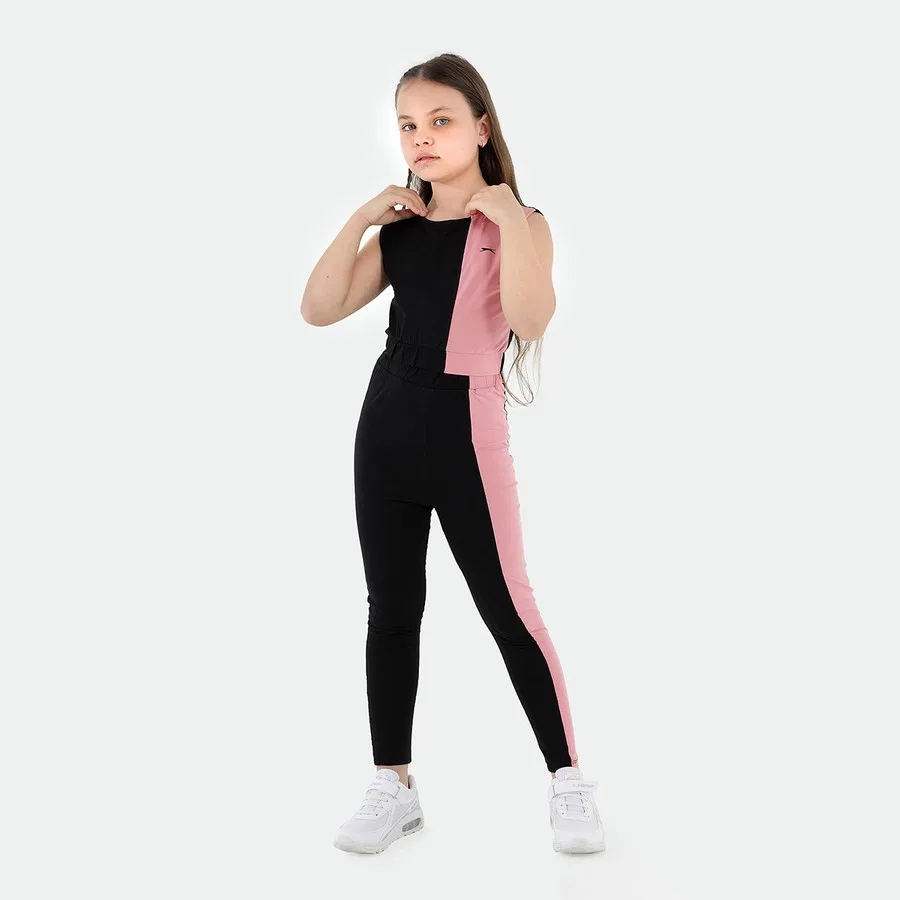 Комплект из футболки и леггинсов с принтом DIMAS Slazenger, Черный — фото 2