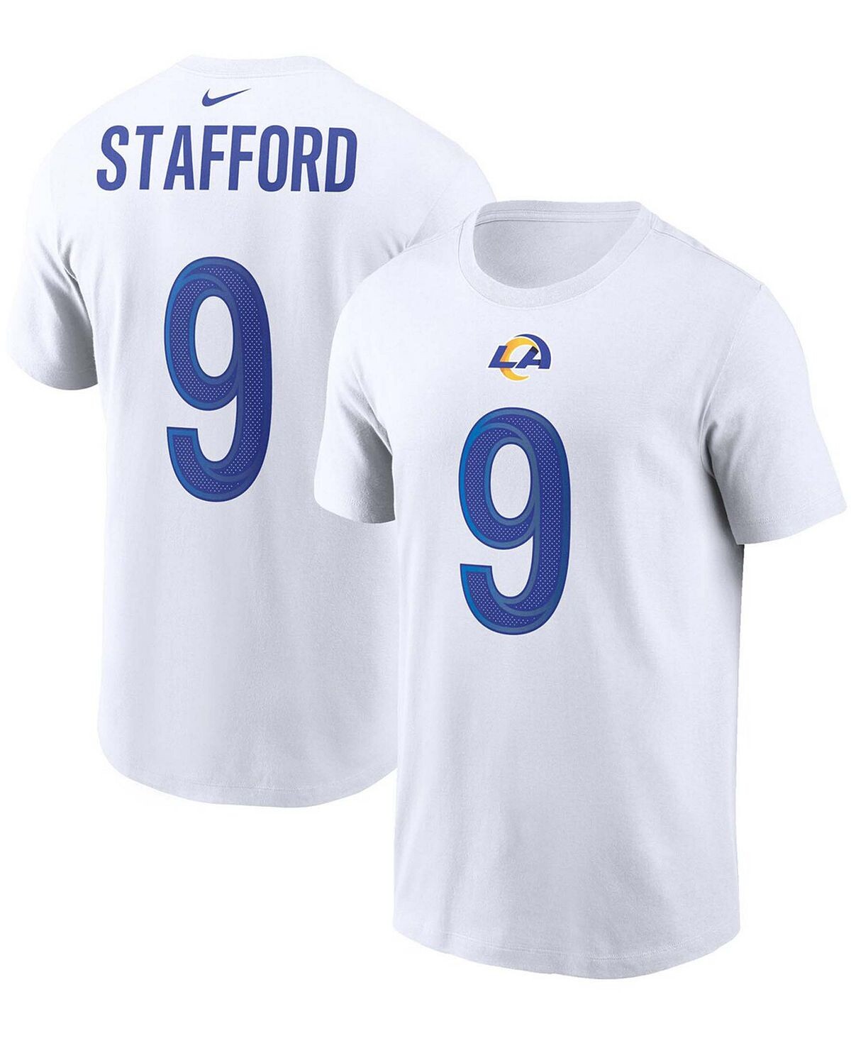 

Футболка Nike Matthew Stafford Los Angeles Rams Size S, бело-синий