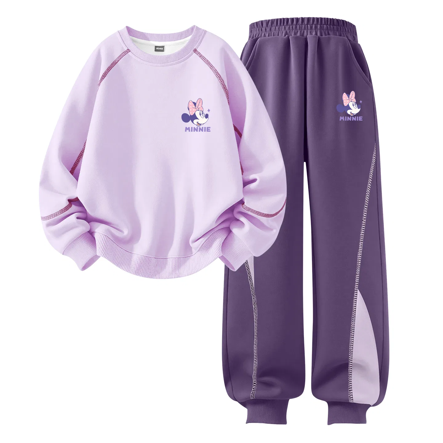 Детский спортивный костюм с принтом Disney, Di Star Logo Shortcake Yellow+Di Mi Qu K Light Chestnut Brown — фото 3