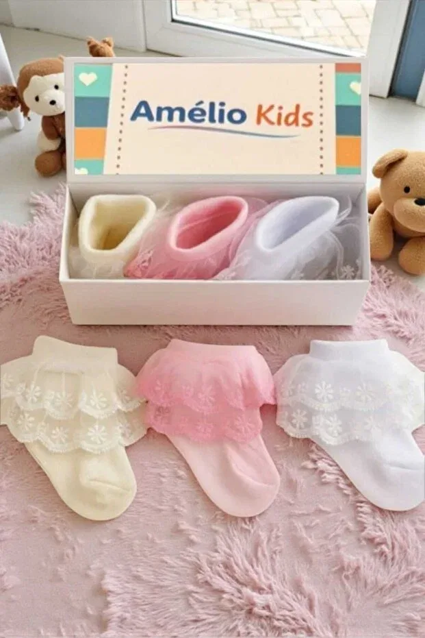 Детские носки для девочек хлопковые Amélio Kids, Multicolor