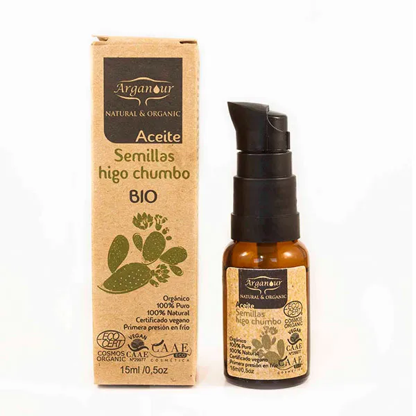 Масло для лица Arganour — Восстанавливающее антивозрастное масло Aceite Puro De Semillas De Higo Chumbo Bio, 15 мл — фото 2