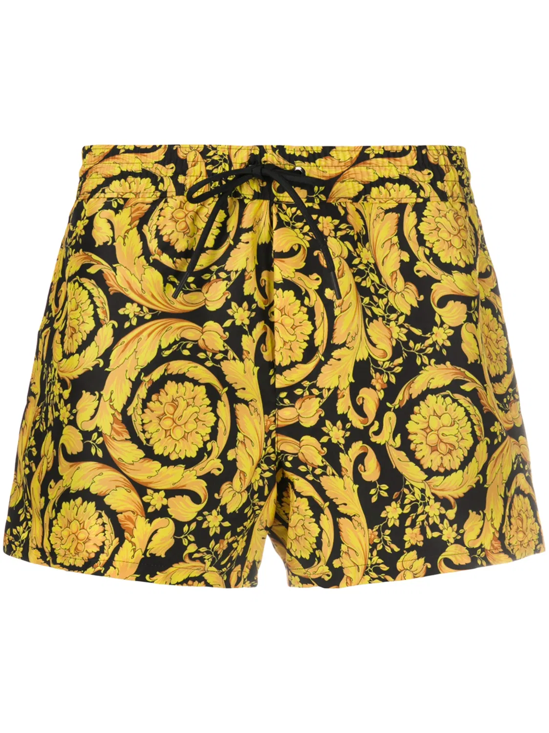 Versace Плавательные шорты Barocco, черные
