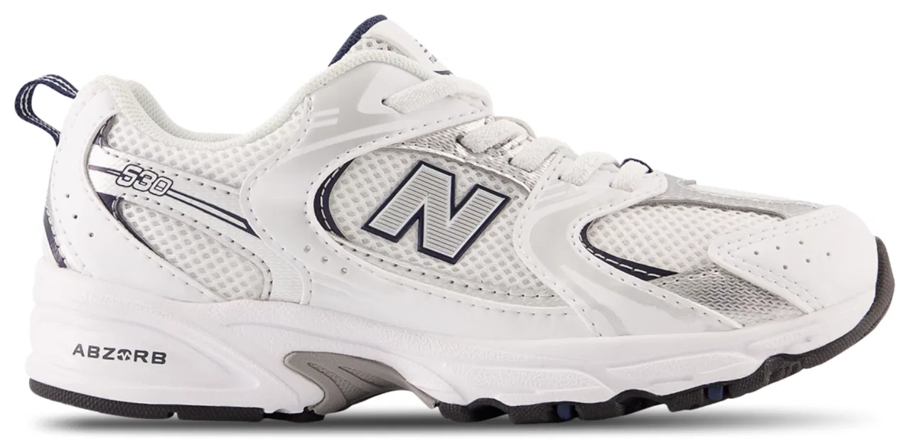 Кеды для мальчиков 530 New Balance, цвет White/Navy