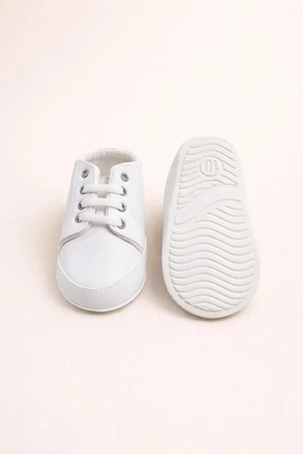 Детские пинетки для девочек с принтом Numix Baby Kids, White — фото 4