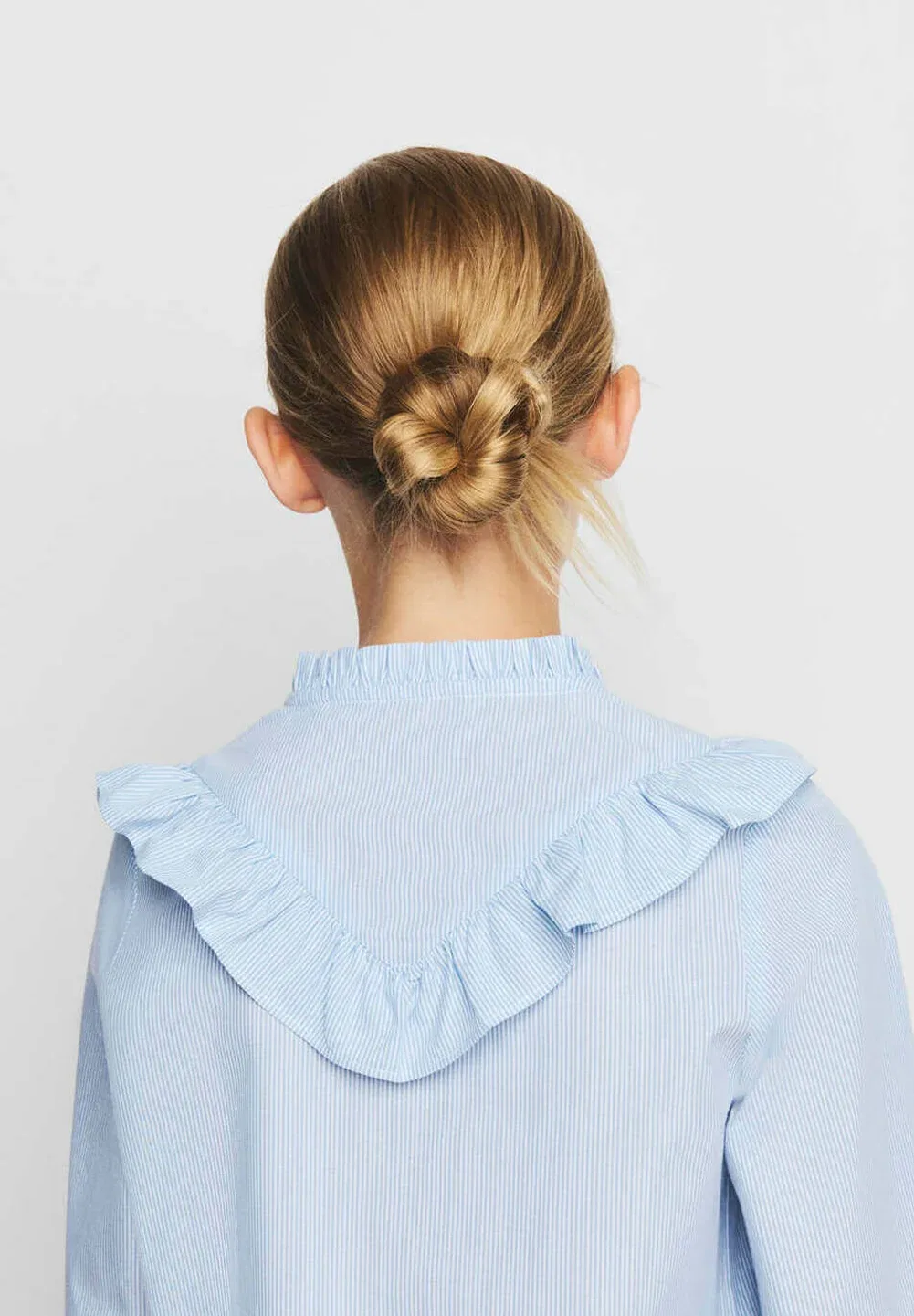 Детская блузка на пуговицах Mango Kids, Blue