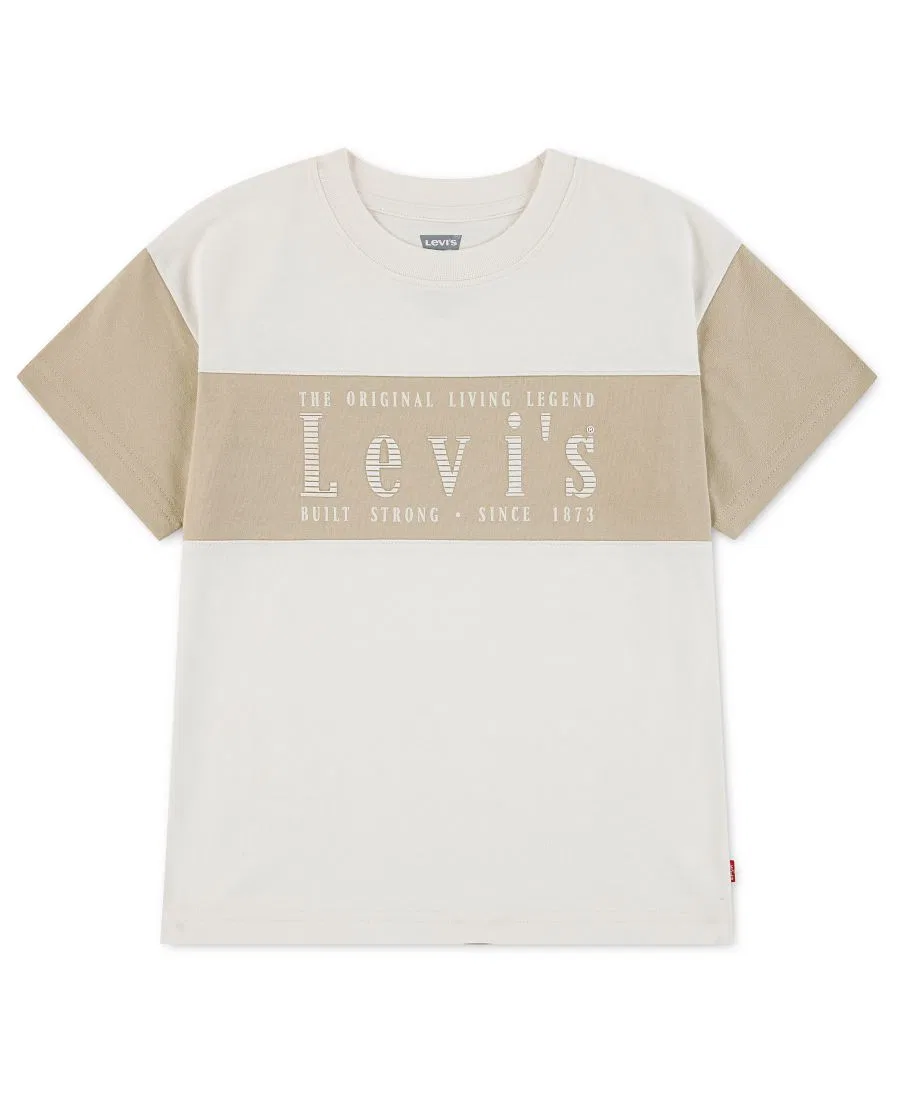 Футболка с цветовым блоком и коротким рукавом Levi's, Levis Egret