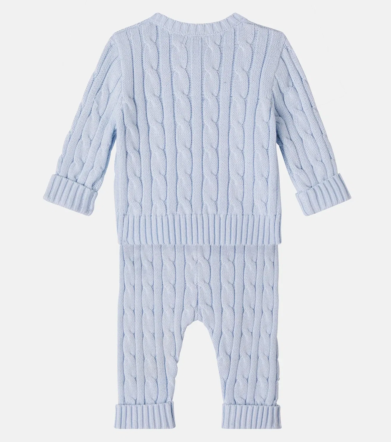 Комплект из хлопка Polo Ralph Lauren Kids, синий — фото 2