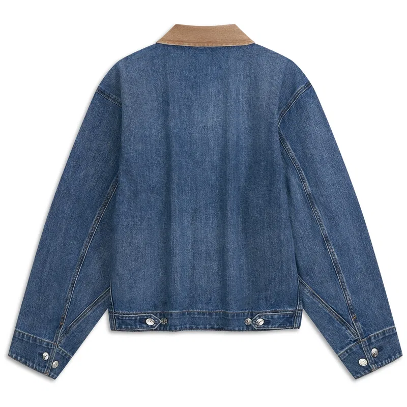 Мужская джинсовая куртка с отложным воротником Calvin Klein, 8WO Denim Blue — фото 3