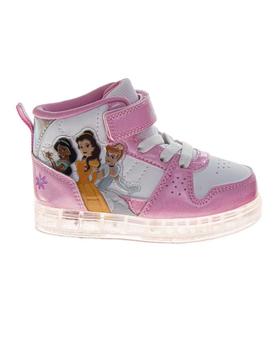 Детские кроссовки-высокие с принтом Disney Princess, модель Royal Gathering Disney, Purple White — фото 2
