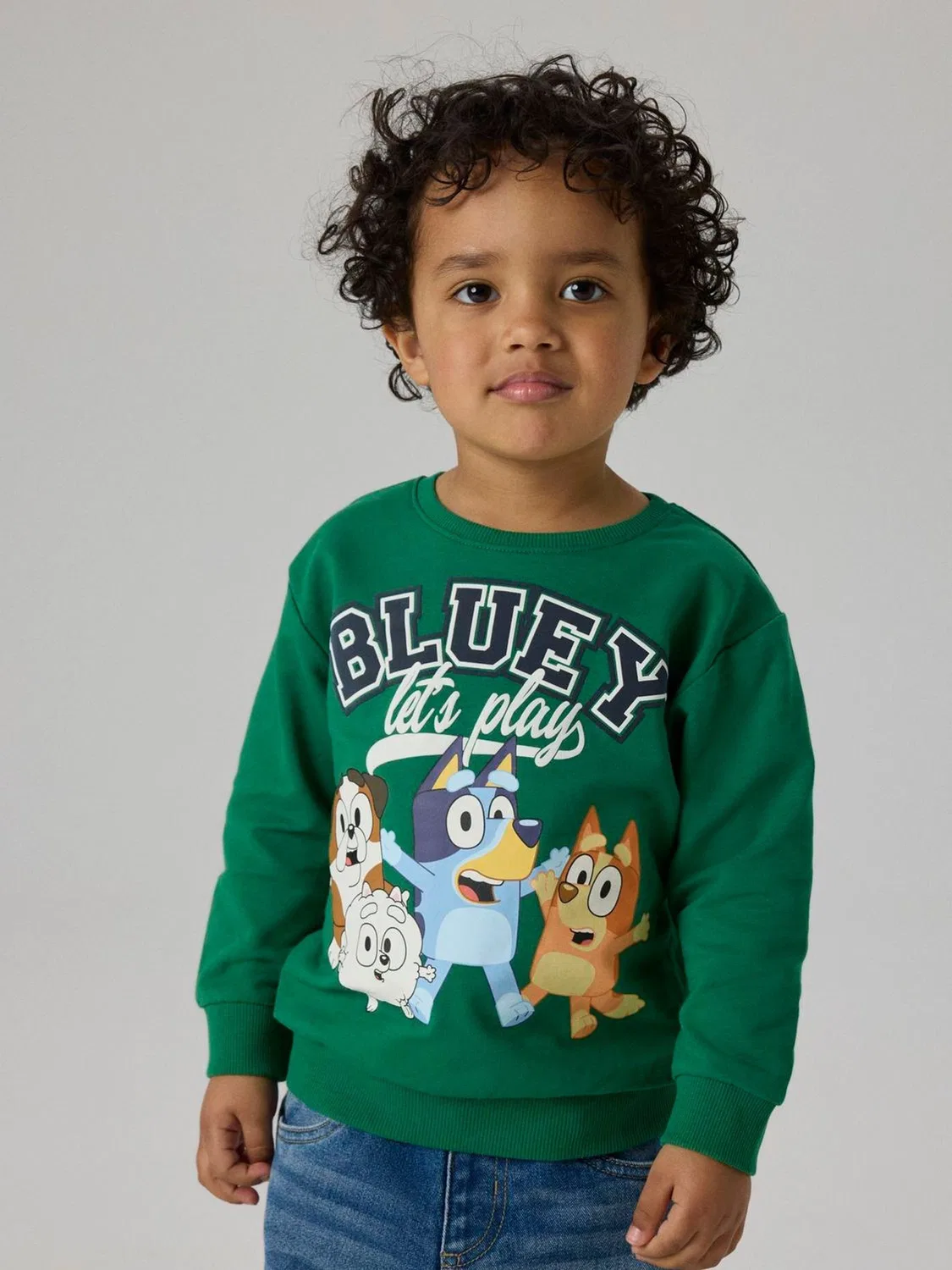 Свитшот Bluey and Friends Name It, зеленый