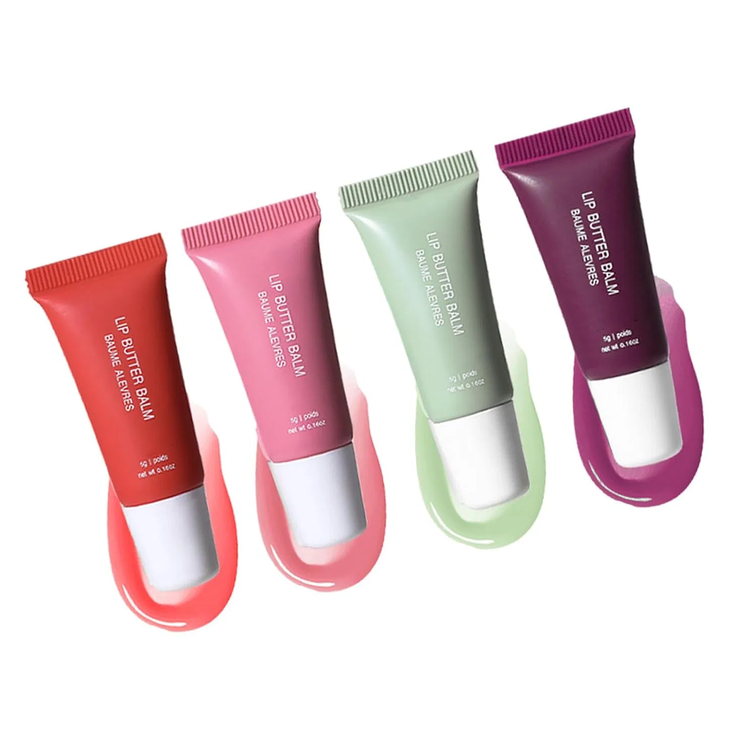 Бальзам для губ Plumping Lip Oil Tinted, Storage Bag, 4 шт, Model A