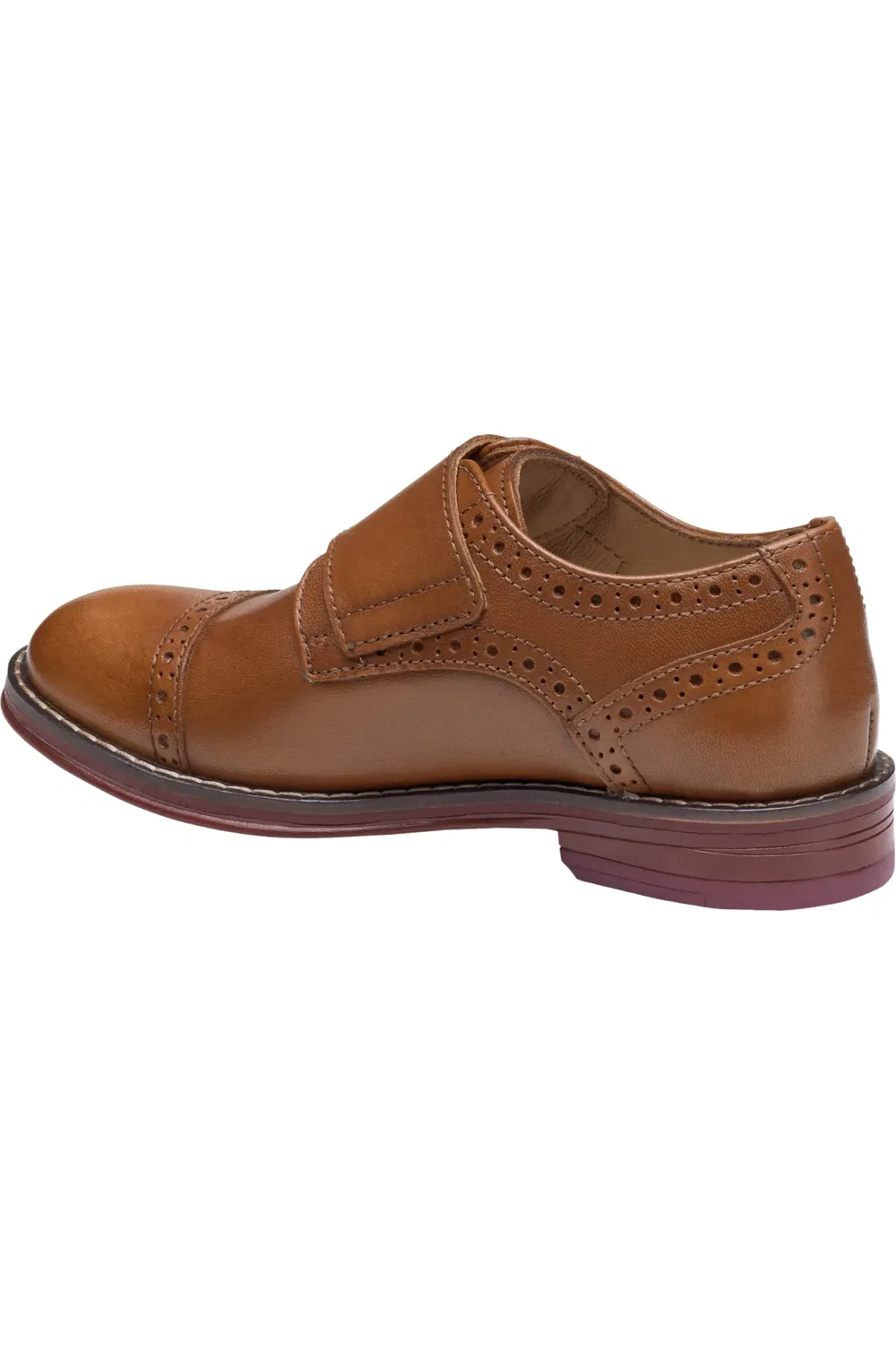 Детские туфли монки с мыском Cap Toe Conard Johnston & Murphy, Tan Full Grain — фото 2