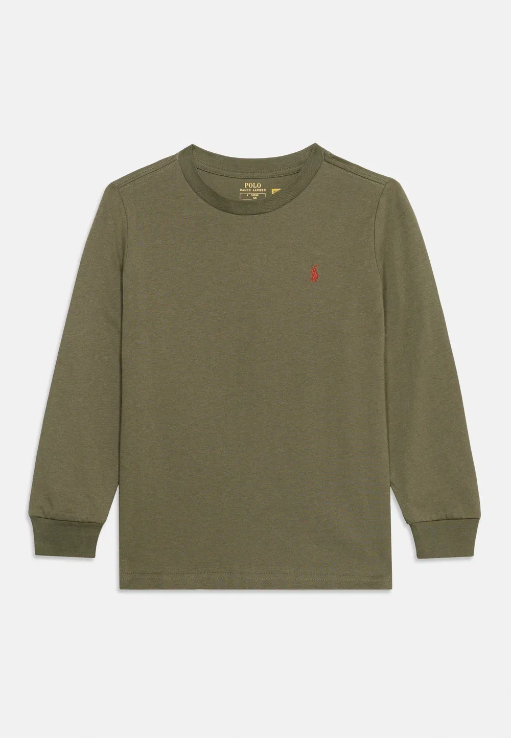 Футболка с длинными рукавами из хлопкового трикотажа, размер 2-6 лет Polo Ralph Lauren, Cruise Olive — фото 3