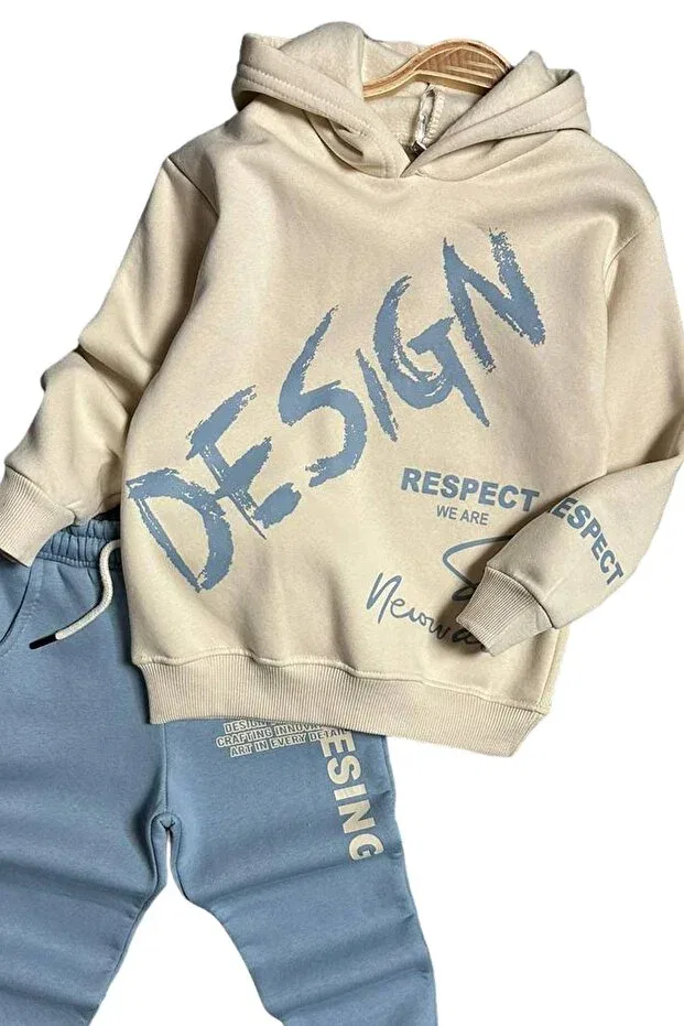 Детский спортивный комплект для мальчиков с принтом Respect Design Riccotarz, Blue — фото 4