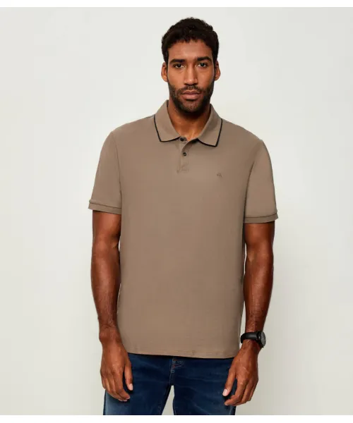 

Футболка поло Regular fit Calvin Klein, коричневый