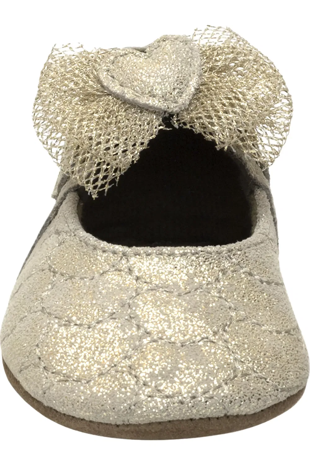 Ползунковые туфли Мэри Джейн с бантом Desiree Robeez, Gold — фото 3