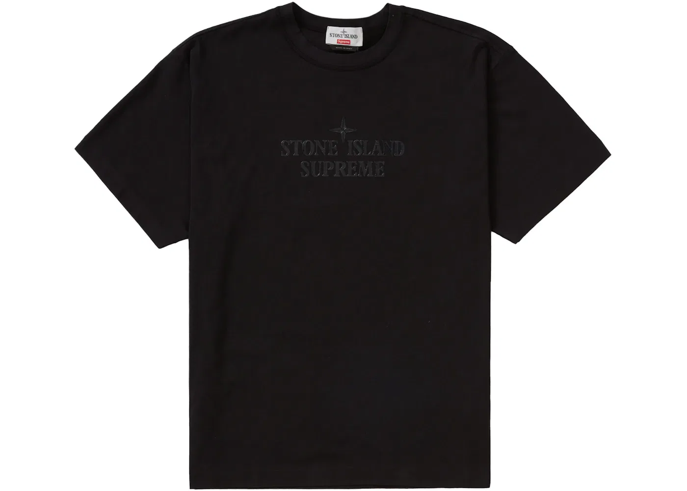 Мужская футболка с принтом Supreme Stone Island Top Supreme, Black