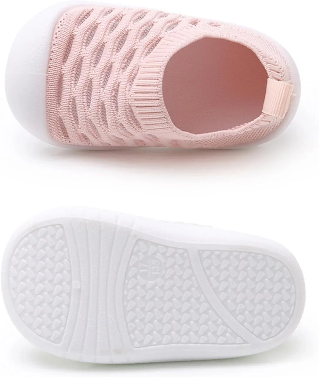 Детские кроссовки для мальчиков и девочек с сеткой WILLFUN, Pink — фото 4