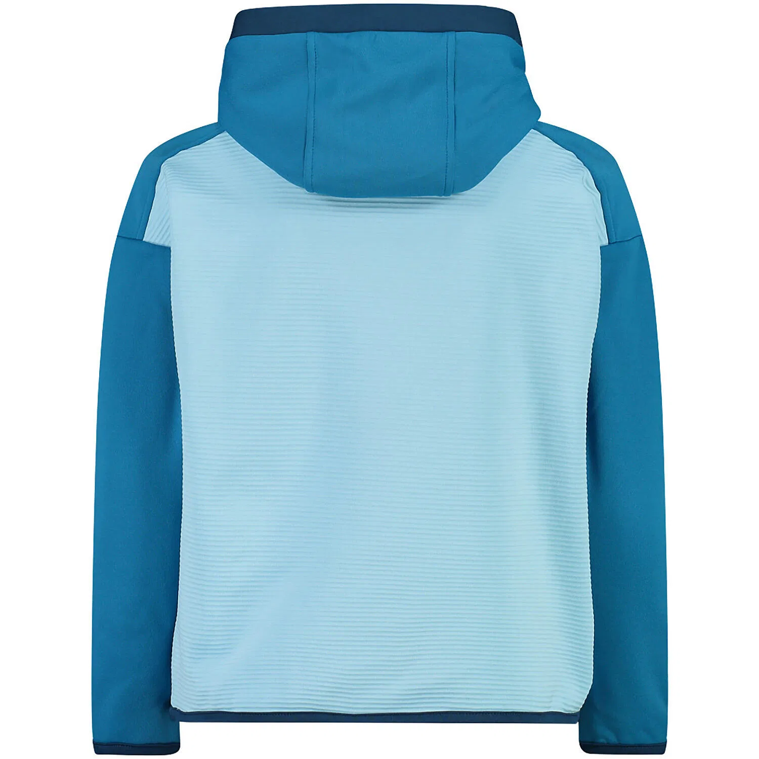Детское худи с принтом GIRLS SWEAT FIX HOOD STRIPES STRETCH PERFORMANCE Cmp, Pastellblau / Konigsblau / Navyblau — фото 2