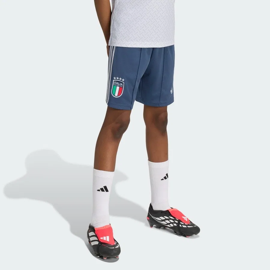 Детские шорты с принтом Performance JY5688 Italy 26 Away Kids Shorts adidas, Синий