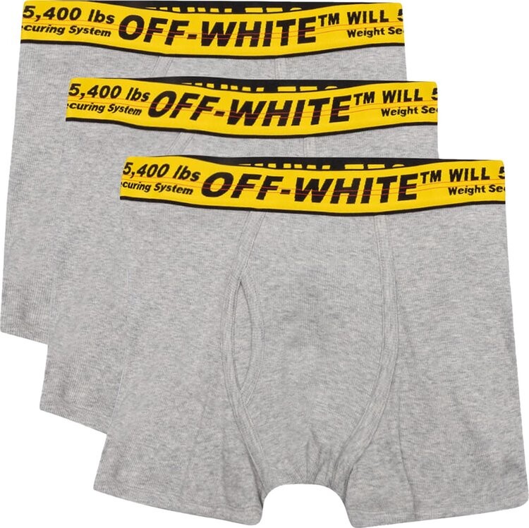 

Боксеры Off-White Classic Industrial Tripack Boxers 'Melange Grey', серый