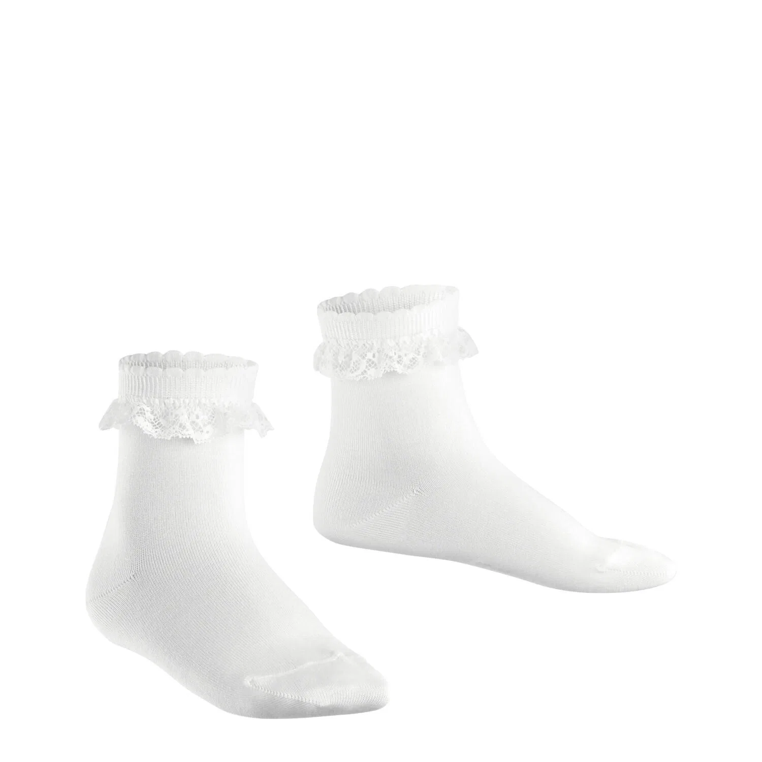 Детские носки с романтическим кружевом Romantic Lace Falke, Weiss — фото 3