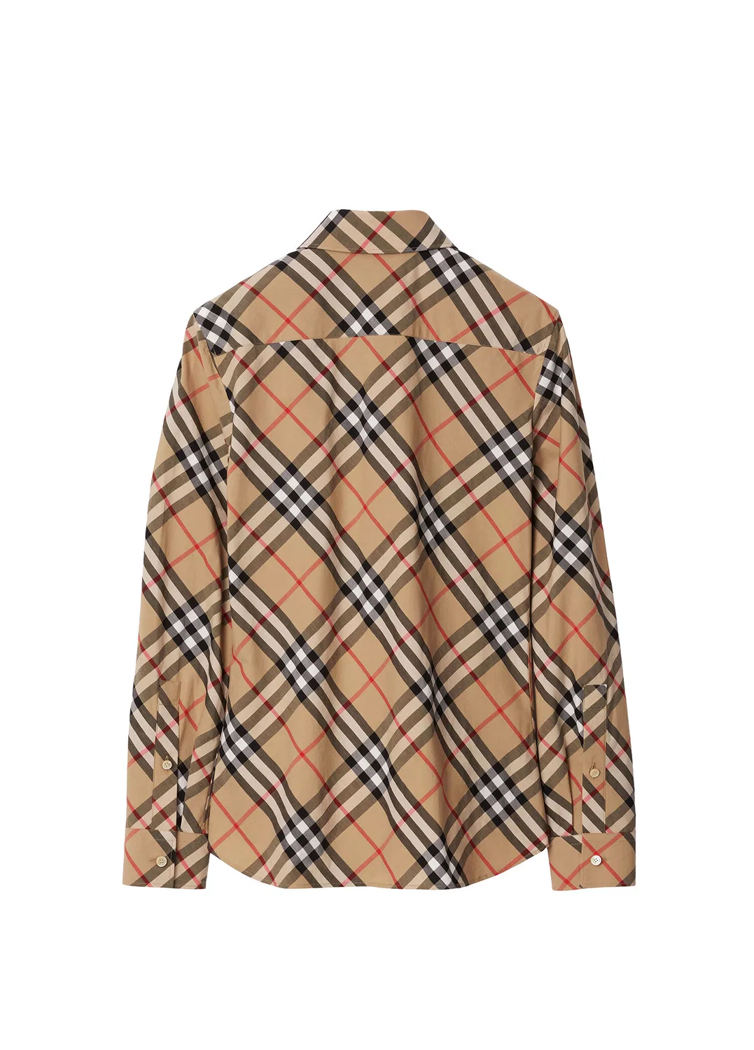 Рубашка Burberry, женская, Slim Fit Check, бежевый — фото 2